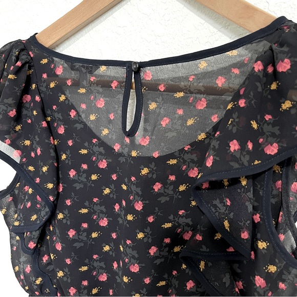 Floral Ruffle Mini Dress - Picture 7 of 9